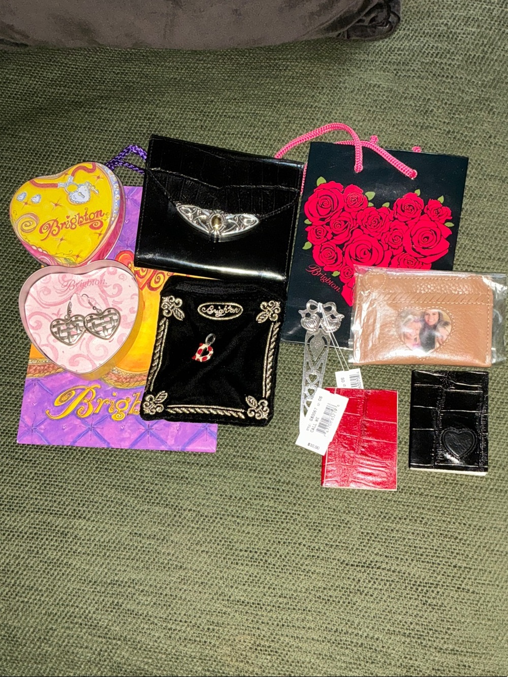 Brighton Bundle : Seven special  items including velvet pouch, tin, bags.